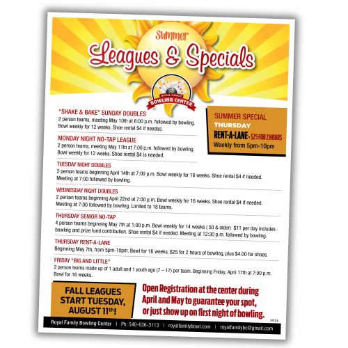 summer leagues graphic